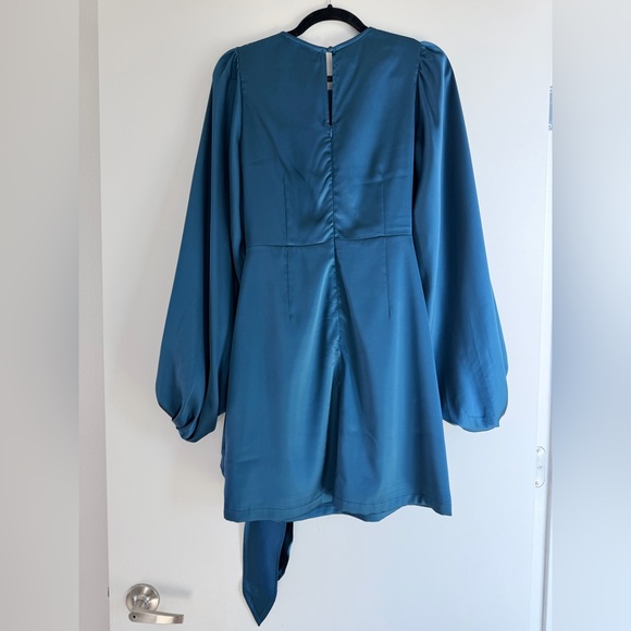 PETAL & PUP Satin Wrap Dress - Picture 8 of 9